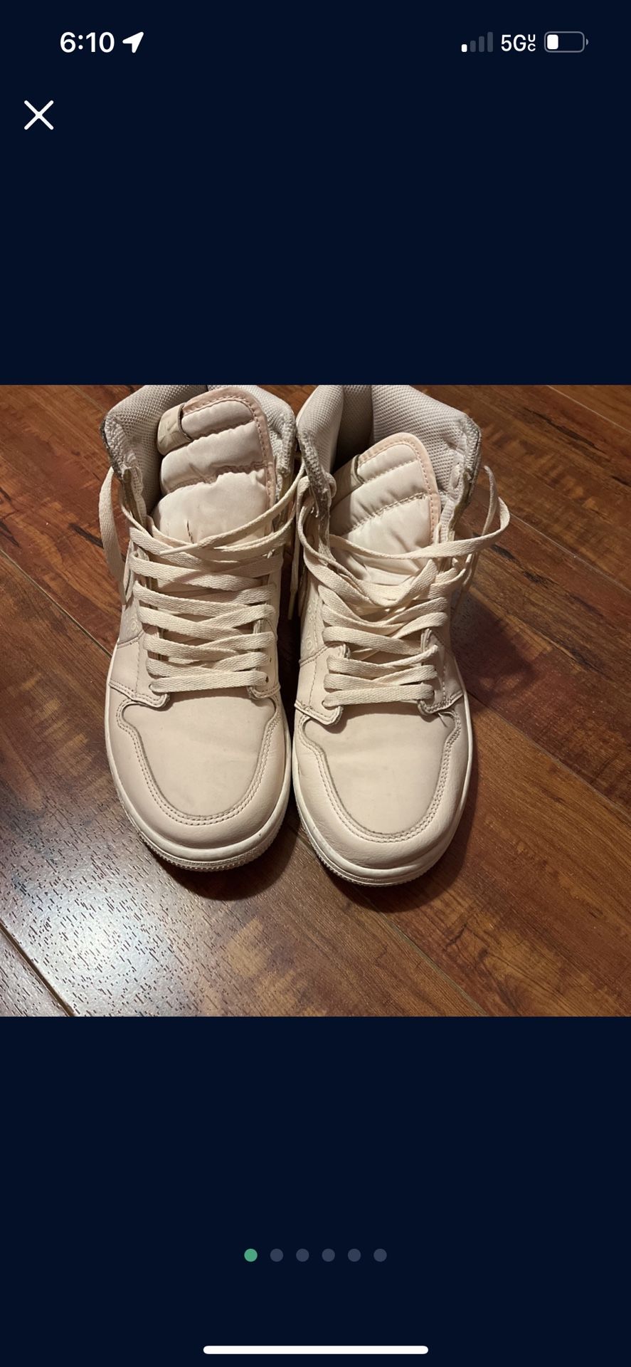 (No Box) Air Jordan Retro 1 High OG Guava Ice/Sail Used Mens Size 8.5