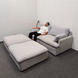 Jolene Modular Sofa with Ottoman (1.8k retail) by Living Spaces : Extremely Comfortable -Can Deliver