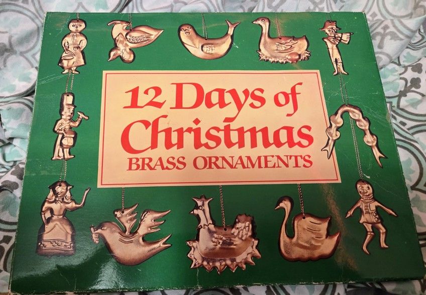 Vintage JSNY The 12 Days Of Christmas Themed Ornament