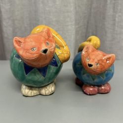 Roku Cat Pottery Art 