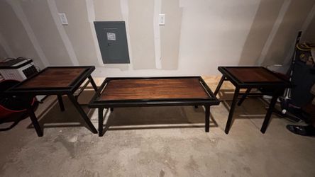 Coffee table, side tables