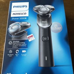 Brand New Philips Norelco Shaver 5000X, Rechargeable Wet & Dry Shaver with Precision Trimmer and Storage Pouch