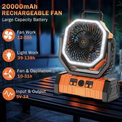 Fan Led Rechargeable