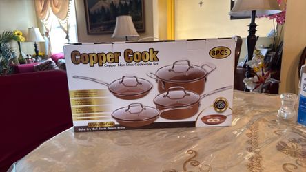 New copper cook 8 pieces  non stick
