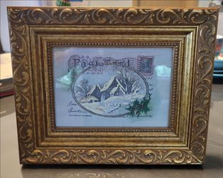 Framed Christmas decor