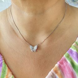 Silver Butterfly Pendant