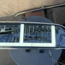 98-04 Chevy S-10 Blazer Smoke Clear Full LED Headlights Parking Lights