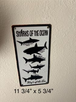 Metal Art Sharks