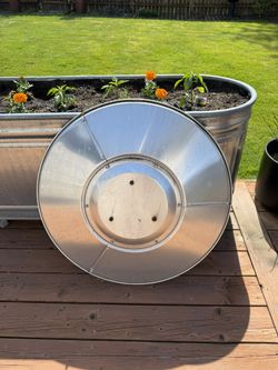 Patio Heater Reflector Shield, Propane Outdoor Heaters Replacement Part - Top Dome, 3-Hole Mount, 33" Dia Round