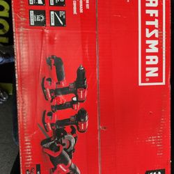 Craftsman V20 Max 6 Tool Power Combo Kit. 2 Batt Incl