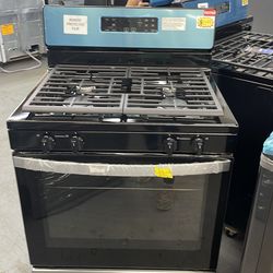 Whirlpool Gas stove 4 burners in stainless steel
