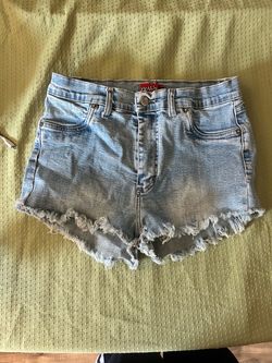 Light Wash Denim Cutoff Shorts