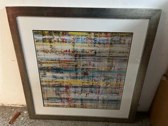 Print windthread 33 1/2 inch tall by 33 1/2 W