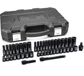 GEARWRENCH 44 Pc. 3/8" Drive 6 Point Standard & Deep Impact SAE/Metric Socket Set - 84916N