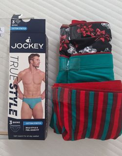 Jockey Everyday Casual Cotton Stretch Bikini 3-Pack - Size Large