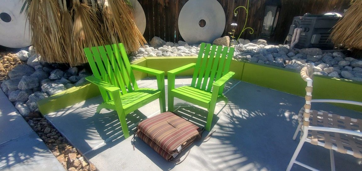 2 Chairs & 2 Cushions - Palm Springs 