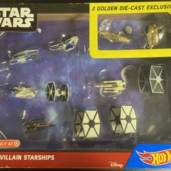 Star Wars Hot Wheels Hero And Villain Starships