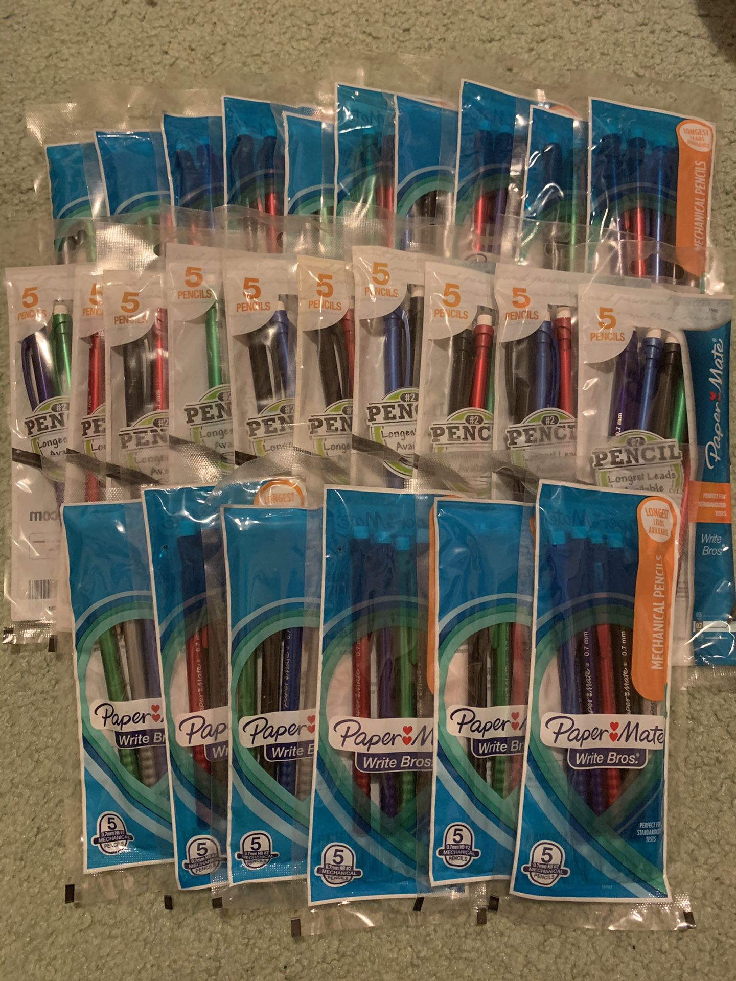 26x New Paper Mate Mechanical Pencils (130 Lead Pencils Total)