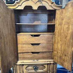 Armoire, Vintage Furniture, Wood Dresser, Storage 