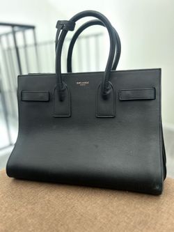 Saint Laurent Sac de Jour Leather Tote
