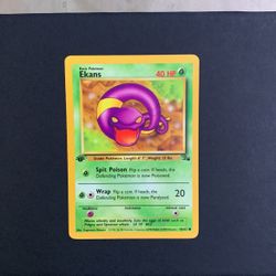 Pokemon TCG : 1st Edition Ekans 46/62 Fossil Set WOTC MINT/NM 
