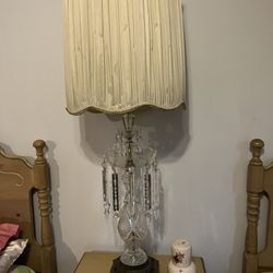 Vintage Crystal Lamp 