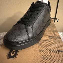 Coach High Line Signature Sneaker Graphite/Black New Men’s Size 9.5