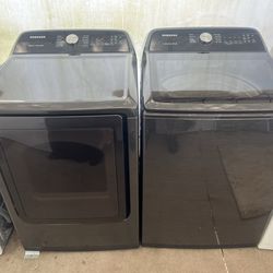 Washer And Dryer Samsung Matching Set Black