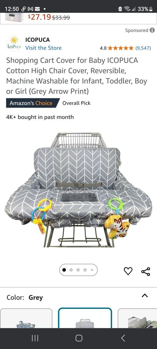 Shopping Cart Cover For Baby