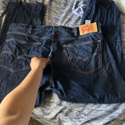 Blue Levi’s 501 42x32 (it’s Ripped) A Little Bit In The Back Side 