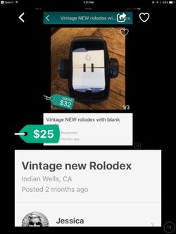 Vintage new Rolodex file
