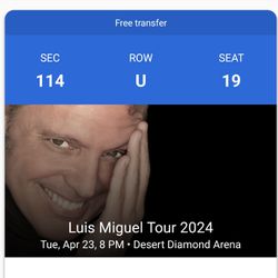 Luis Miguel ticket 4/23