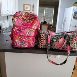 Two Bags One vera Bradley  And  one  one  Overnight  Bag .