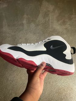 Nike Air Penny Low-Top Sneakers White Black Red