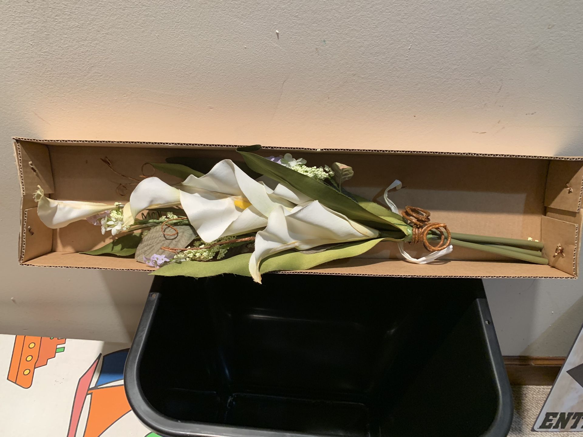 Set 3 calla Lily silk arrangements