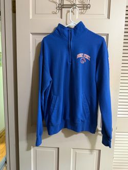Men’s Size Large  1/4 Zip Pullover Sweatshirt Boise State Broncos- See Pictures