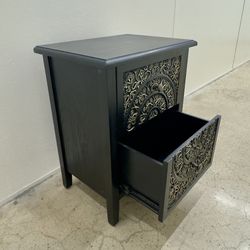 💛 BLACK & GOLD BEDSIDE TABLE 💛