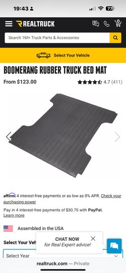 Rubber Truck Bed Mat