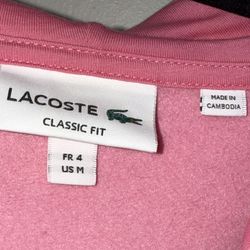 Lacoste pink Hoodie and sweat pants