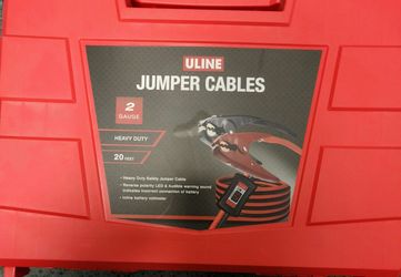 ULINE Jumper Cabels, 2 Gauge Heavy Duty
