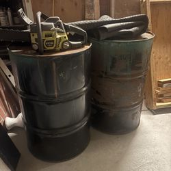 HAUNTED HOUSE STEEL BARREL PROPS
