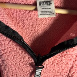 Pink Sherpa Sweater. 