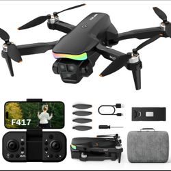 F417 Drone with Camera 1080P for Beginners and Adults,RGB LED Light 90°Electric Adjustable Lens,FPV Drone Mini RC Quadcopter with Live Video Camera,36