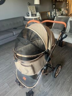 Pet stroller with bag