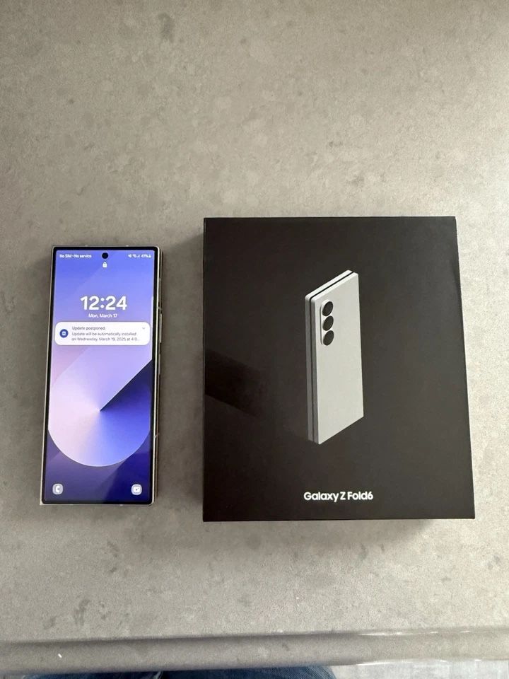 Samsung Galaxy Z Fold 6 256GB Silver Grey Factory Unlocked F956U1 - Excellent