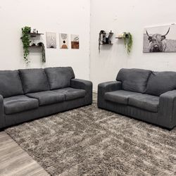 Gray Couch Set - Free Delivery 