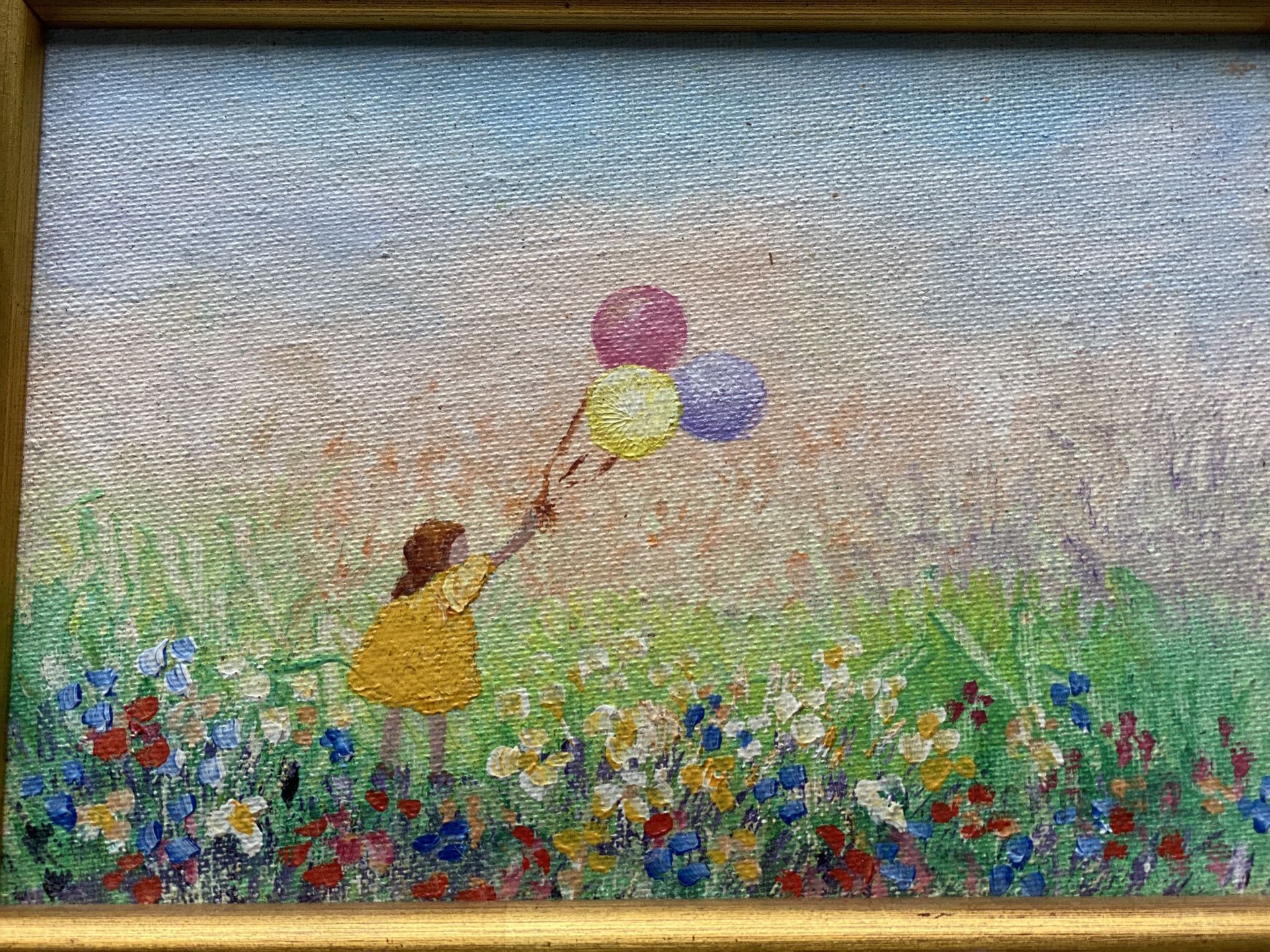 2 vtg. Original Irene Spiegel paintings