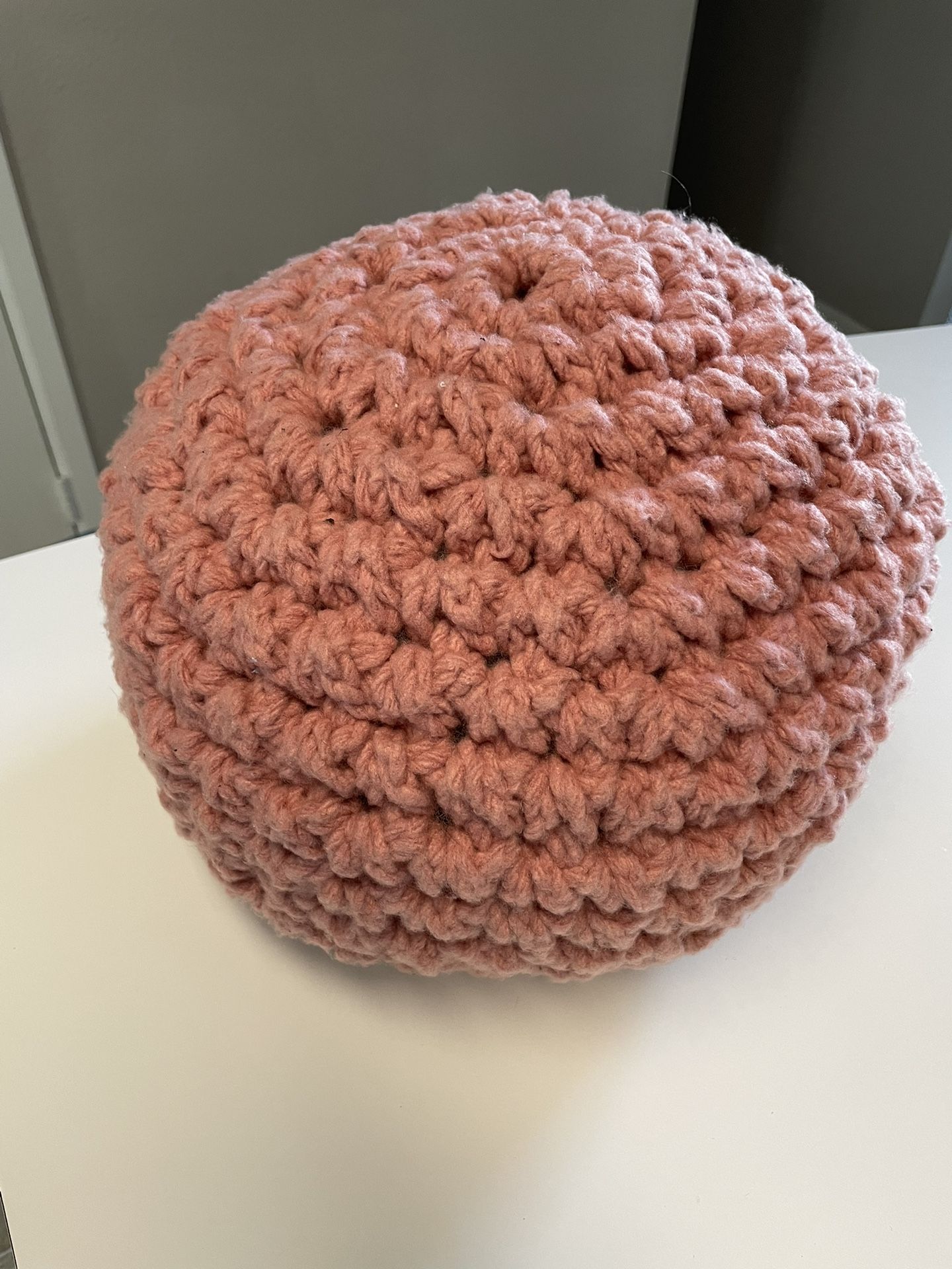 Soft Pink Puff Pillow