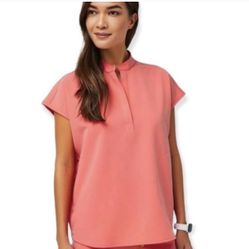 Figs Scrubs Set Hot Coral 