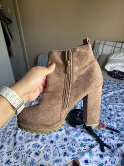 Semi Used Women’s Brown Ankle Boots, Fall Boots, Botas De Mujer 